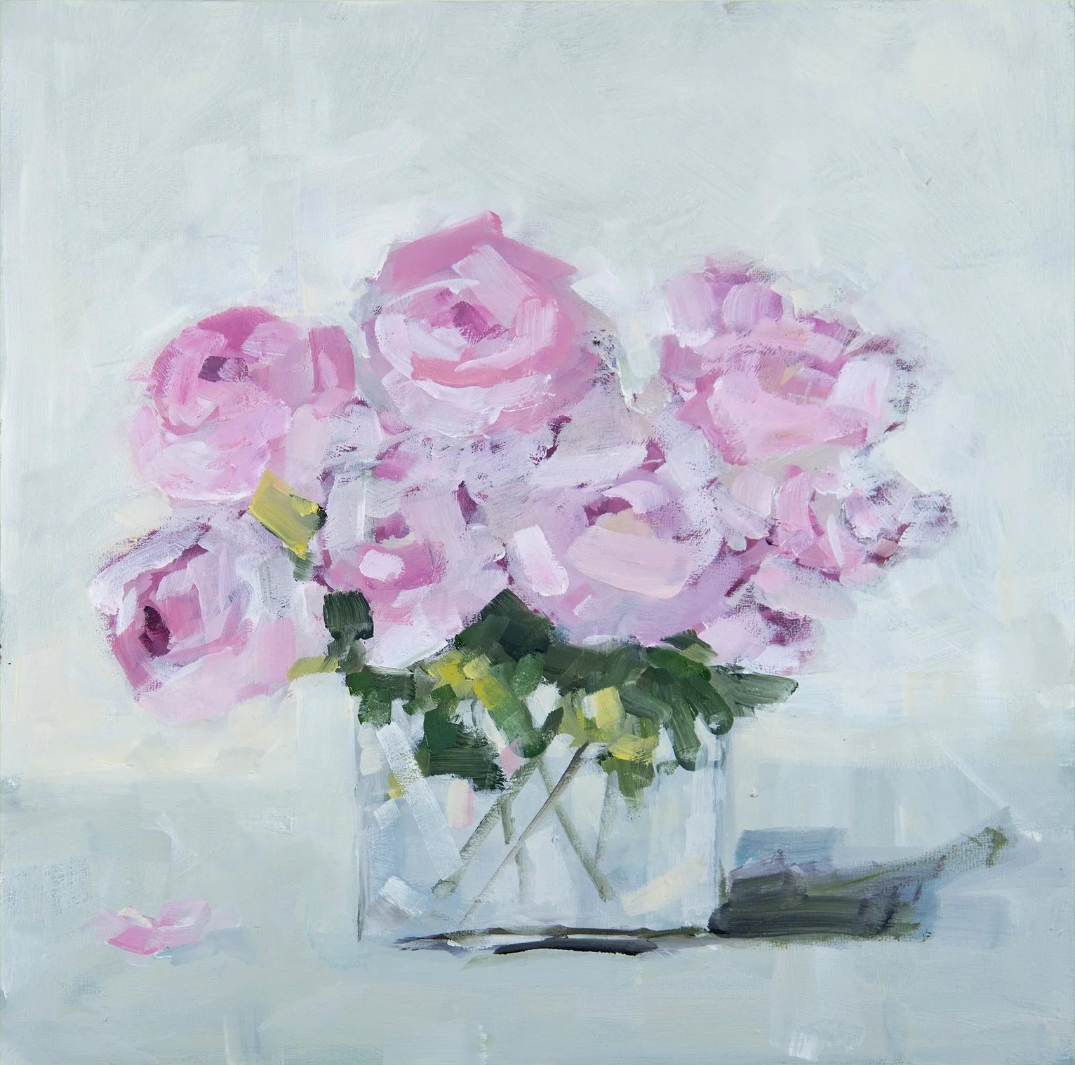 Oil painting of flowers by Diane Oxton